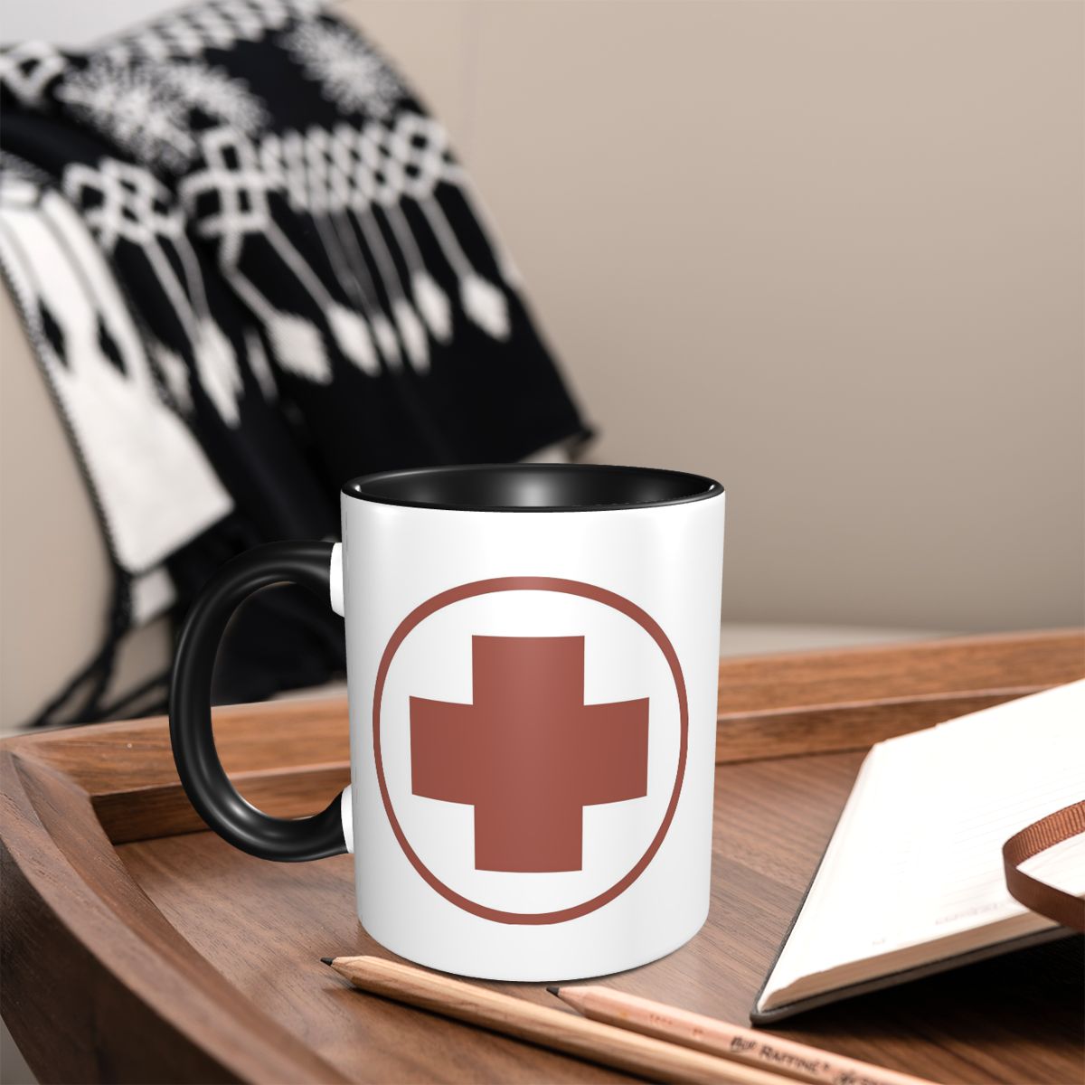Coffee Tea Icon - TF2 Medic Icon RED Mug Funny