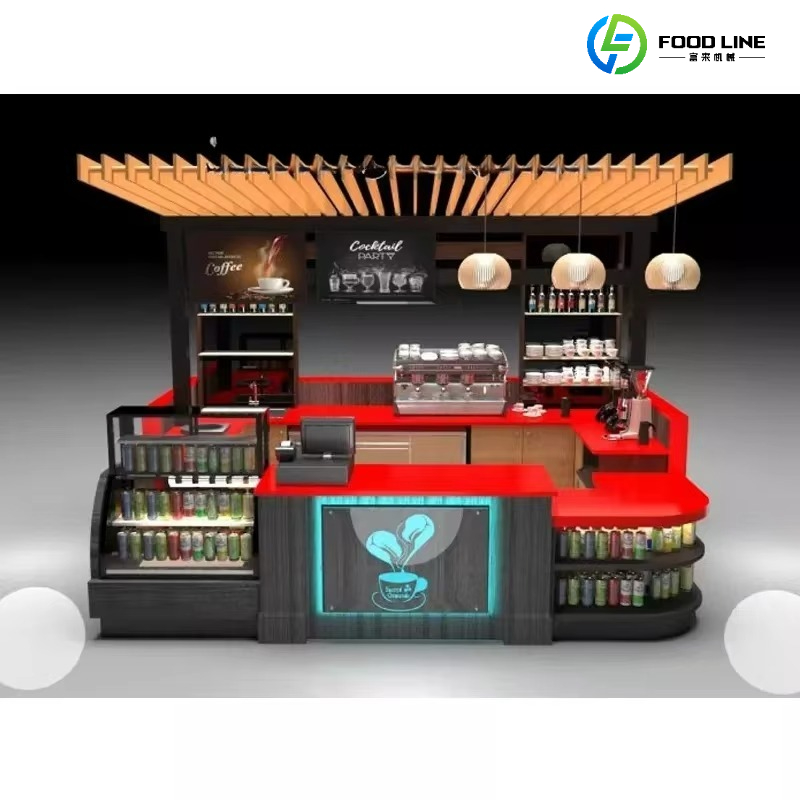 Coffee Tea Display - FL Customized Design LED Lighting Ice