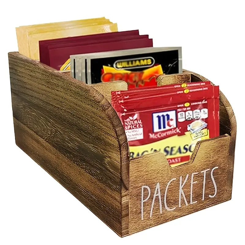Coffee Tea Display - usVintage Wooden Spice Box with Compartments