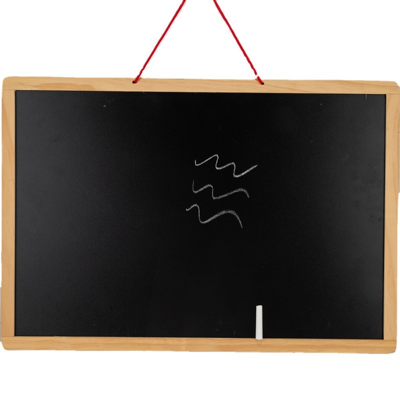 Coffee Tea Drawing - Wooden Small Blackboard Milk Tea Coffee
