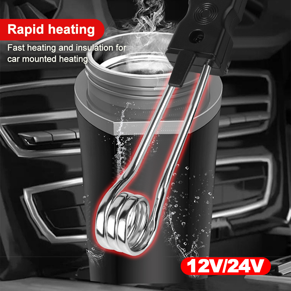 Coffee Tea Water Heater - 12V 24V Car Immersion Heater Portable