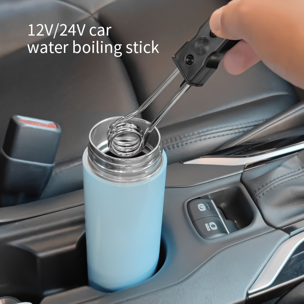 Coffee Tea Water Heater - 12V 24V Car Immersion Heater Portable