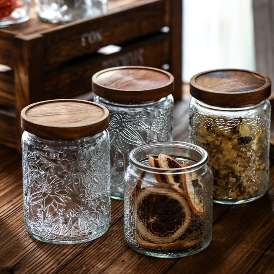 ANSQU Vintage Glass Jar with L - đánh giá và giá Coffee Tea Jars
