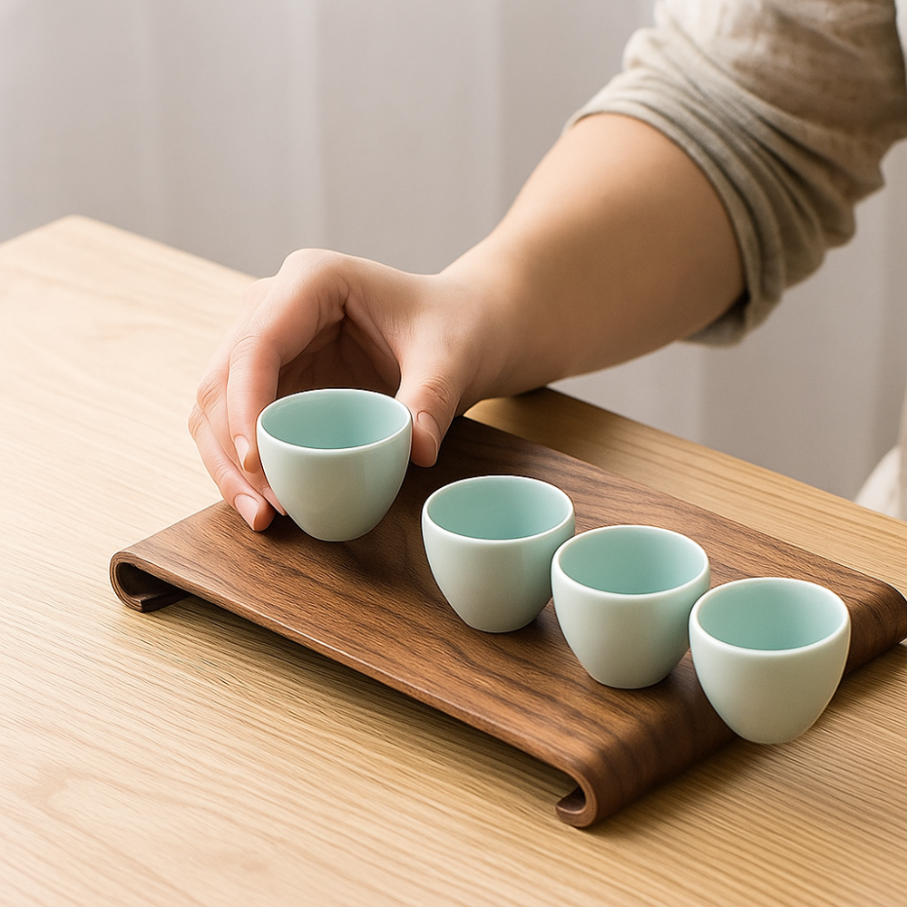 Practical Rectangular Walnut T - đánh giá và giá Coffee Tea Display