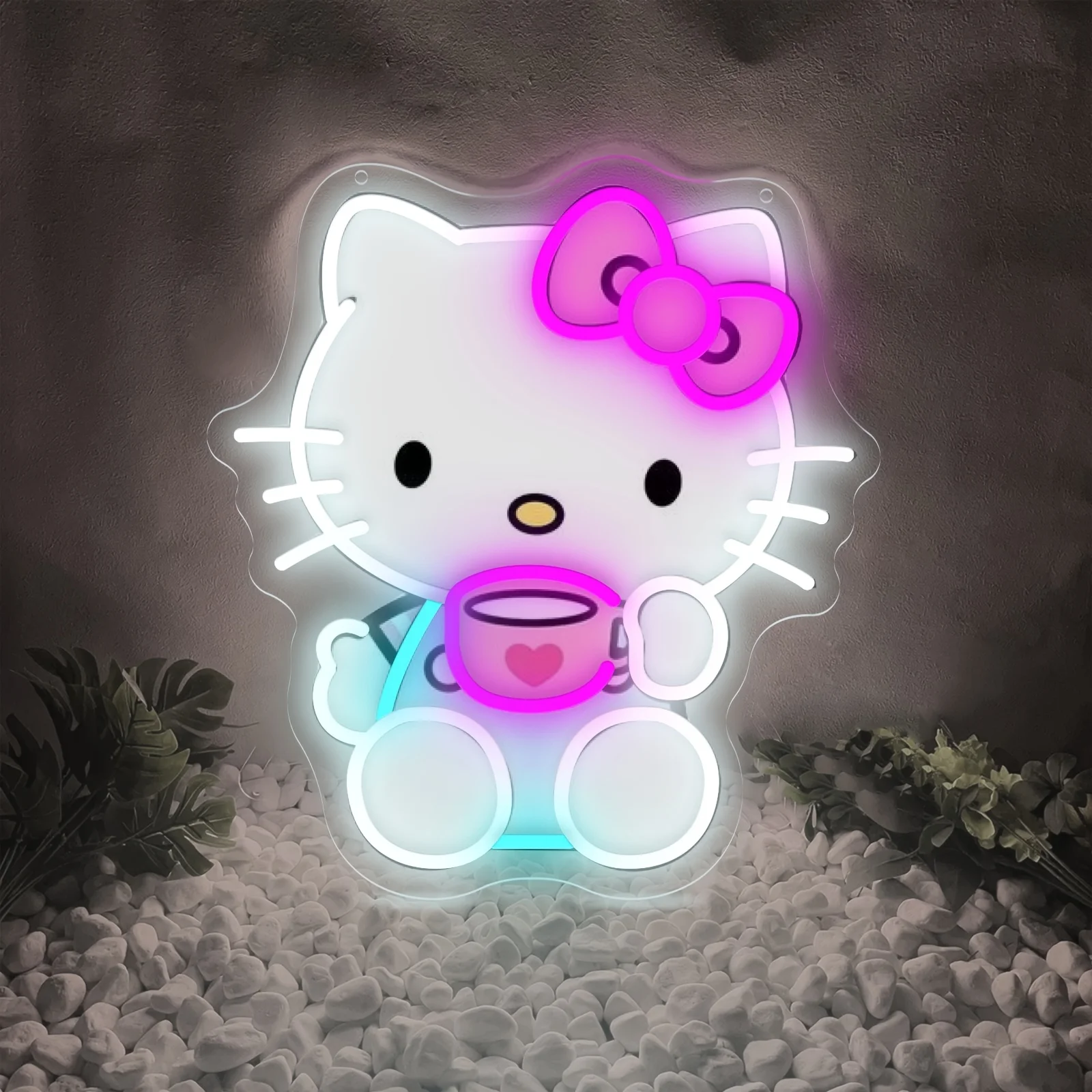 LED Hello Kitty Drink Tea Neon - đánh giá và giá Coffee Tea Neon Sign