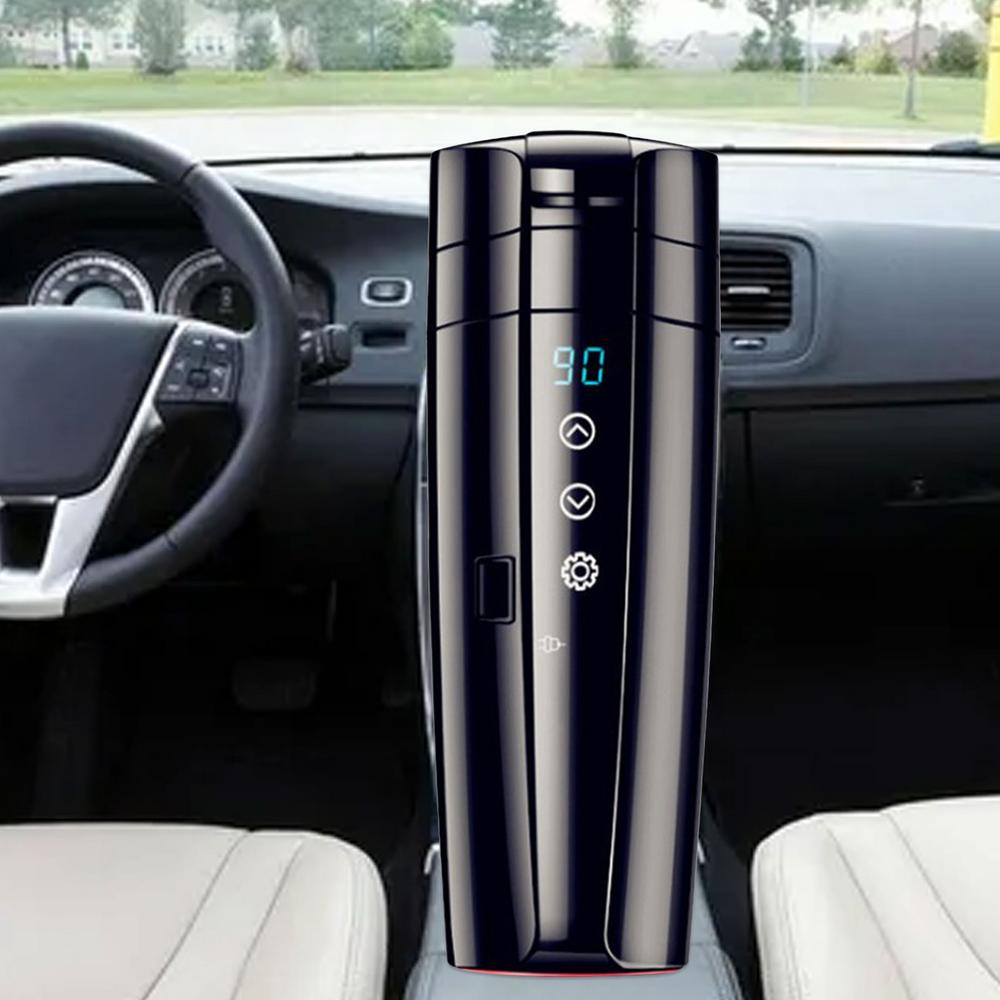 400ml Portable Car Heating Cup - đánh giá và giá Coffee Tea Display