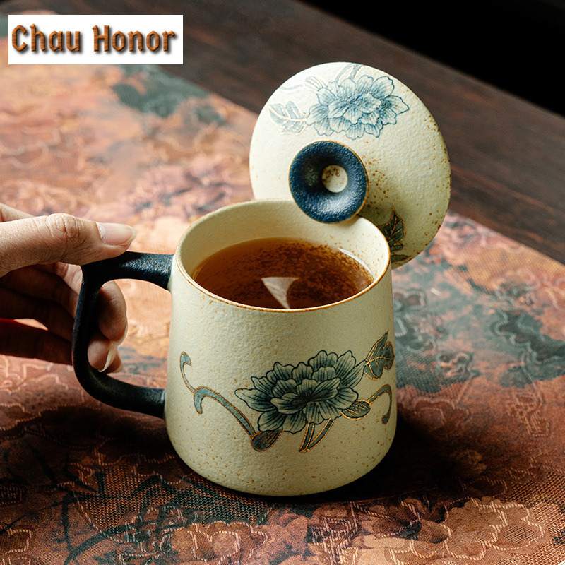 330ml Blue And White Flint Red - đánh giá và giá Coffee Tea Drawing