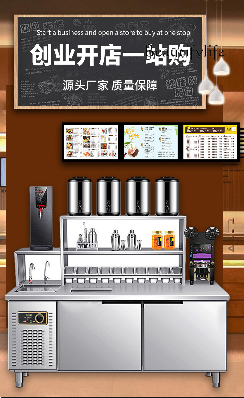 Milk tea shop equipment full s - đánh giá và giá Coffee Tea Equipment