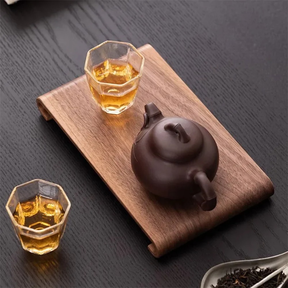 Wooden Coffee Tea Tray Rectang - đánh giá và giá Coffee Tea Display