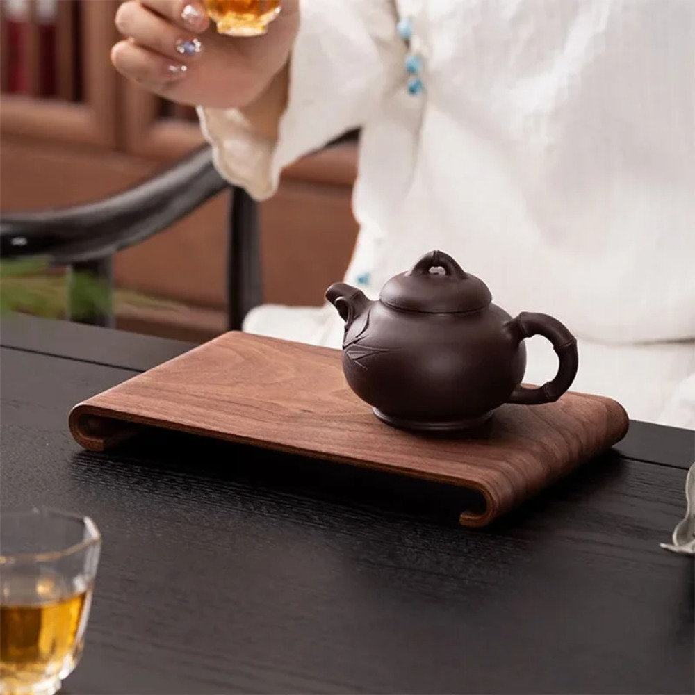 Wooden Coffee Tea Tray Rectang - đánh giá và giá Coffee Tea Display