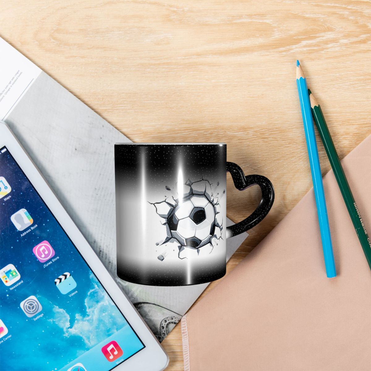 Soccer Ball 3d Art Drawing Wor - đánh giá và giá Coffee Tea Drawing