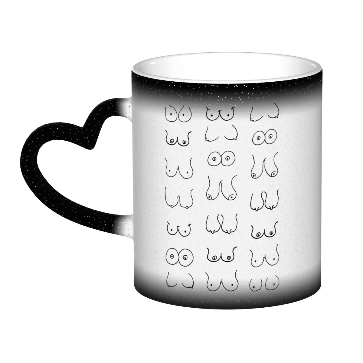 Black And White Tits Drawing M - đánh giá và giá Coffee Tea Drawing