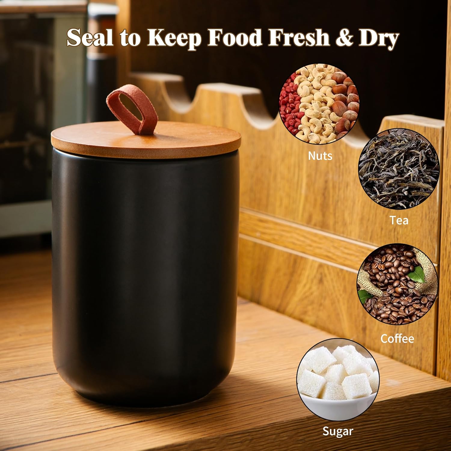 Ceramic Canister Set (30 oz, 4 - đánh giá và giá Coffee Tea Jars