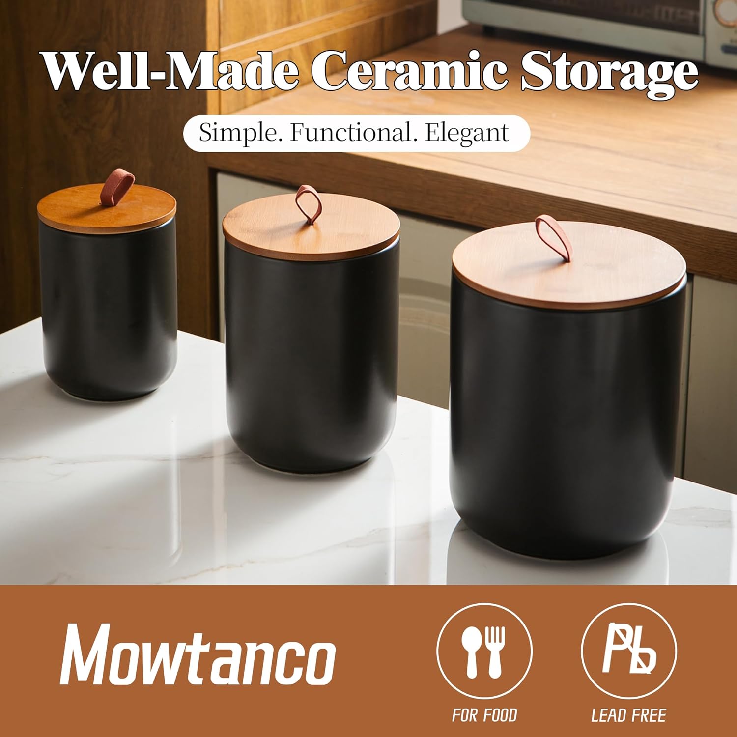 Ceramic Canister Set (30 oz, 4 - đánh giá và giá Coffee Tea Jars