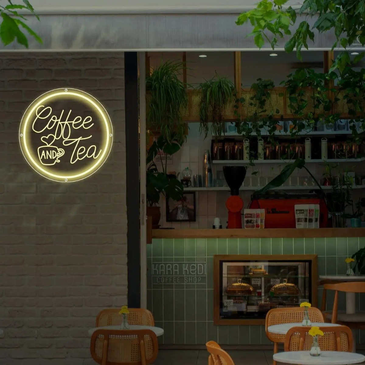 Coffee&Tea Neon Sign, LED Coff - đánh giá và giá Coffee Tea Neon Sign