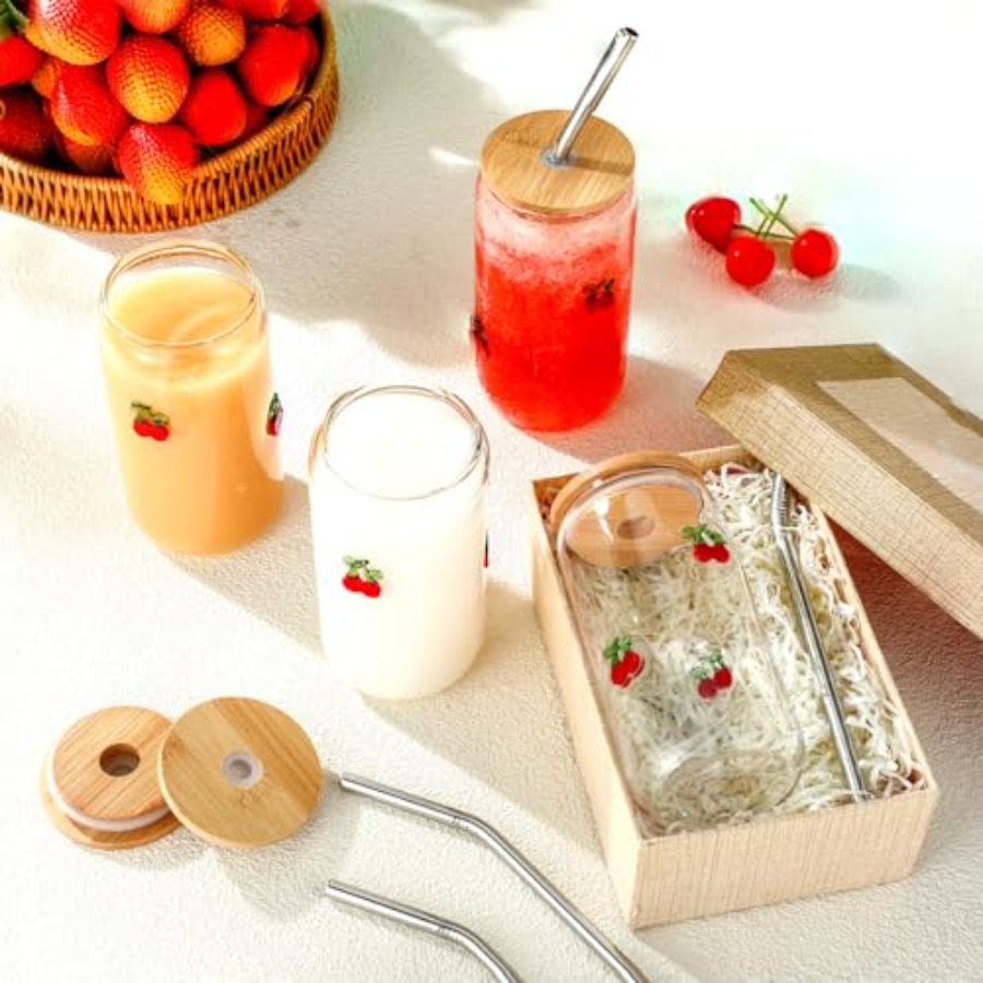 4 Pcs Icon Juice Glass Tumbler - đánh giá và giá Coffee Tea Icon