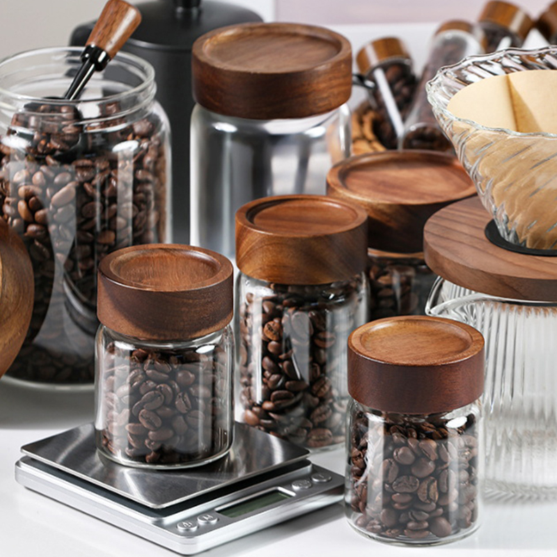 Coffee Beans Storage Container - đánh giá và giá Coffee Tea Display