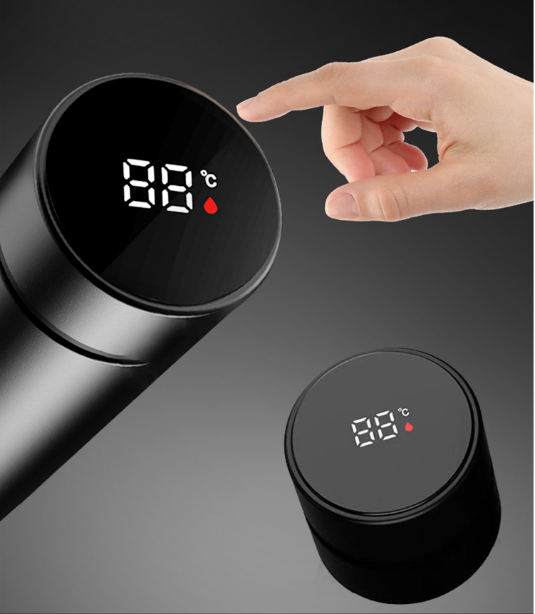 500ml Intelligent Car Thermos  - đánh giá và giá Coffee Tea Display