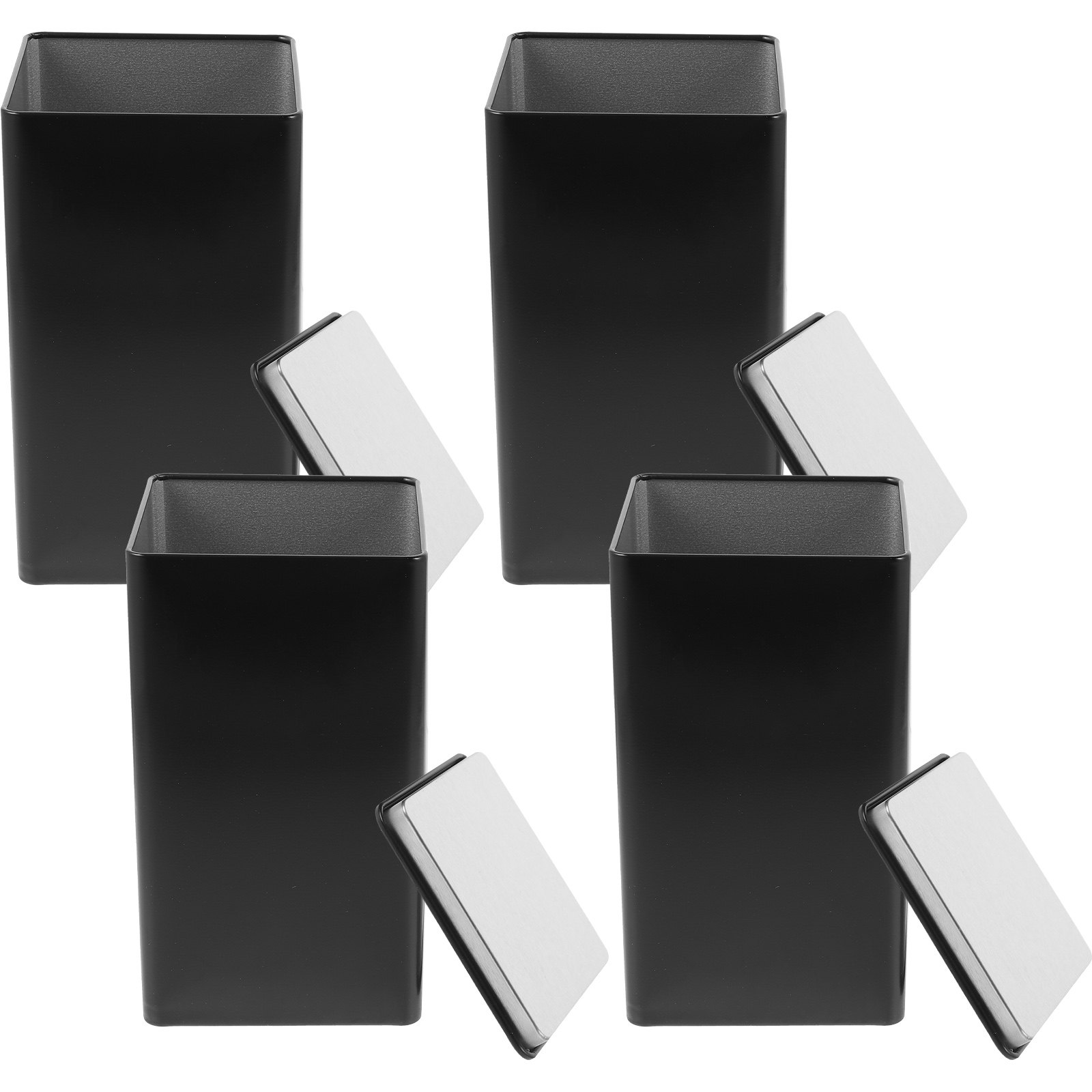 4Pcs Storage Jars Tinplate Box - đánh giá và giá Coffee Tea Jars