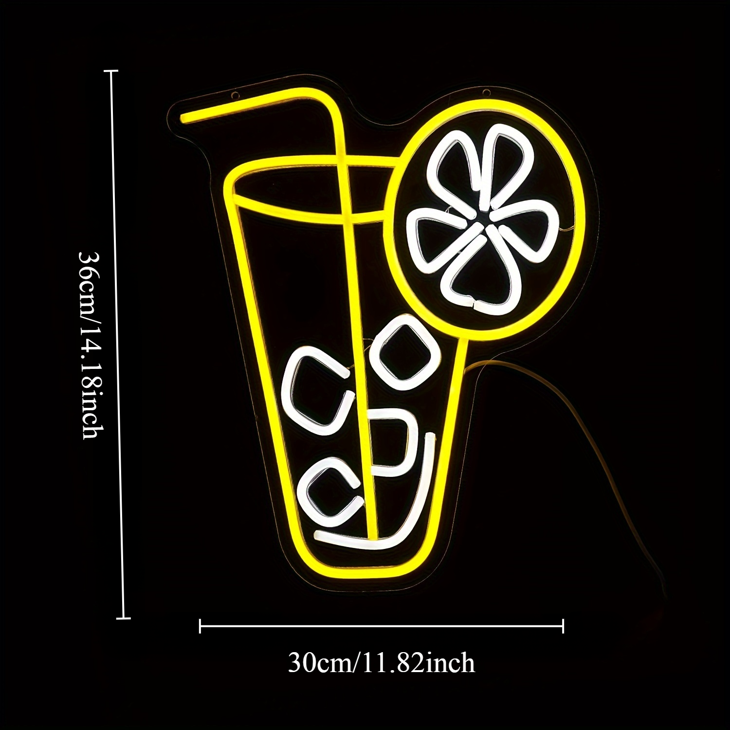 Lemon Tea Drink Neon Light LED - đánh giá và giá Coffee Tea Neon Sign