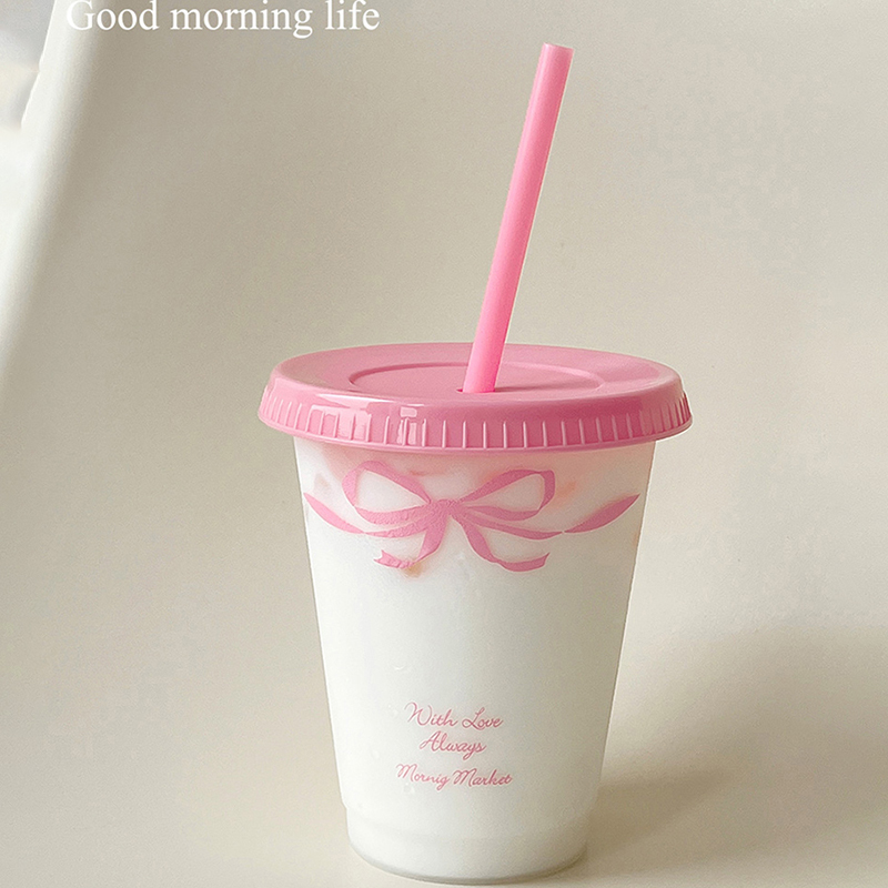 Kawaii Water Cup With Lid Stra - đánh giá và giá Coffee Tea Equipment