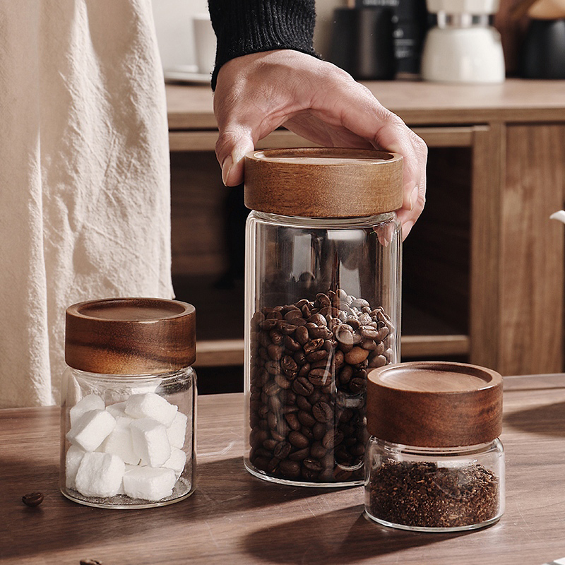 Glass Sealed Storage Jar With  - đánh giá và giá Coffee Tea Jars