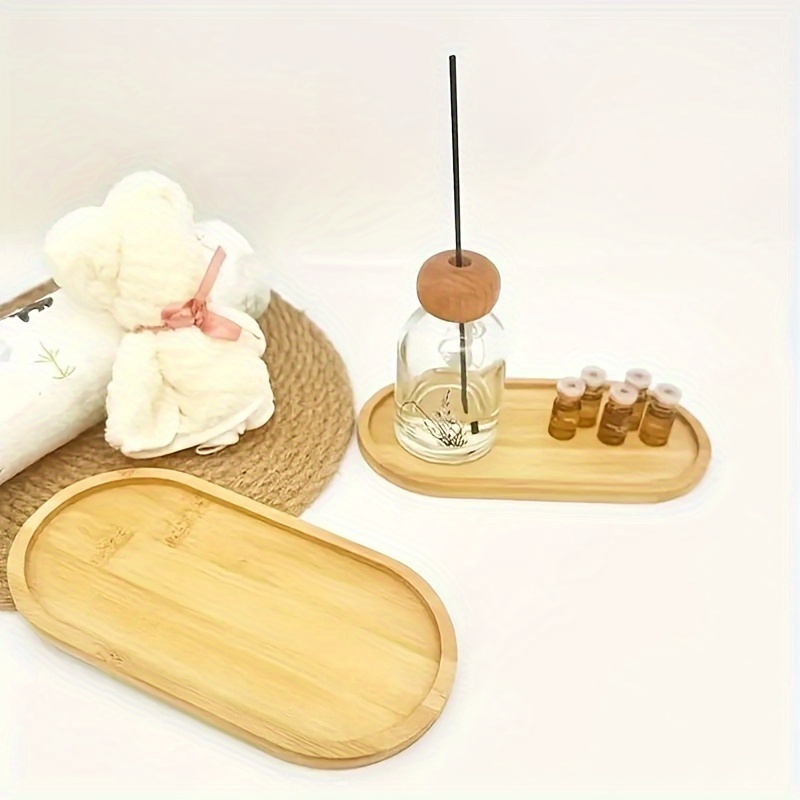 Bamboo Serving Tray, Round Tea - đánh giá và giá Coffee Tea Display