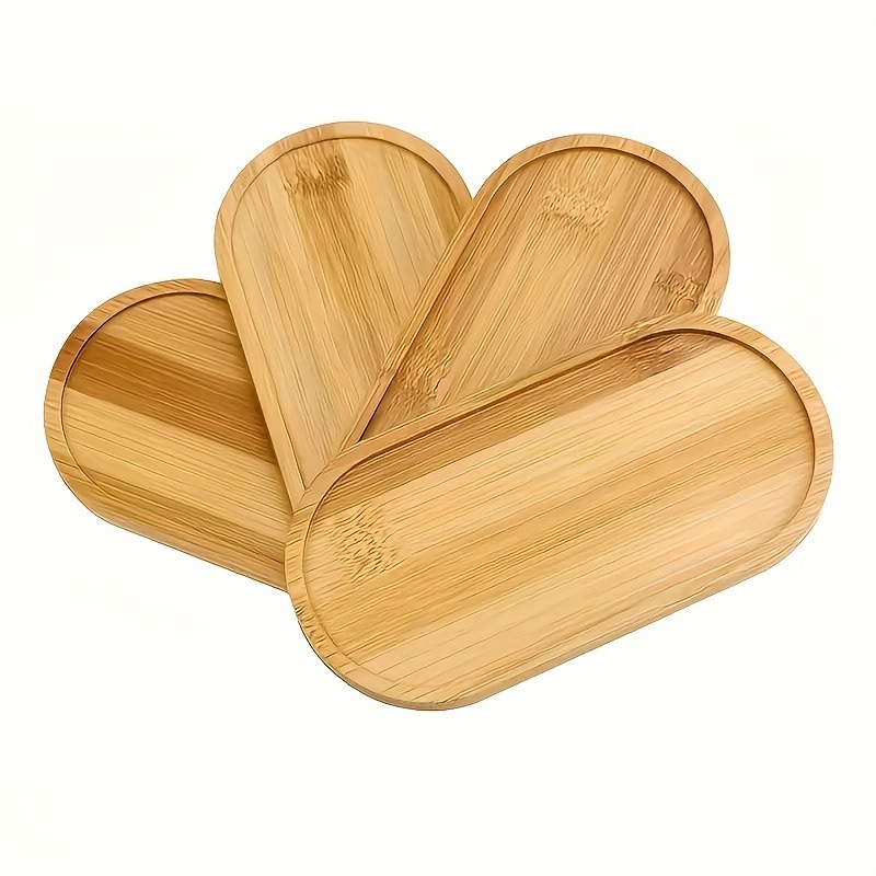 Bamboo Serving Tray, Round Tea - đánh giá và giá Coffee Tea Display