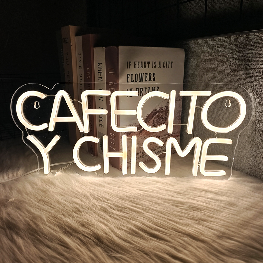 Cafecito Y Chisme Neon Sign, V - đánh giá và giá Coffee Tea Neon Sign