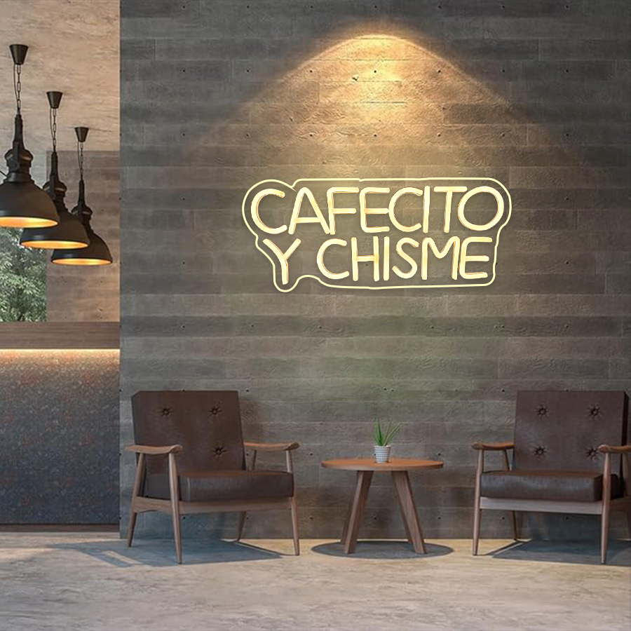Cafecito Y Chisme Neon Sign, V - đánh giá và giá Coffee Tea Neon Sign