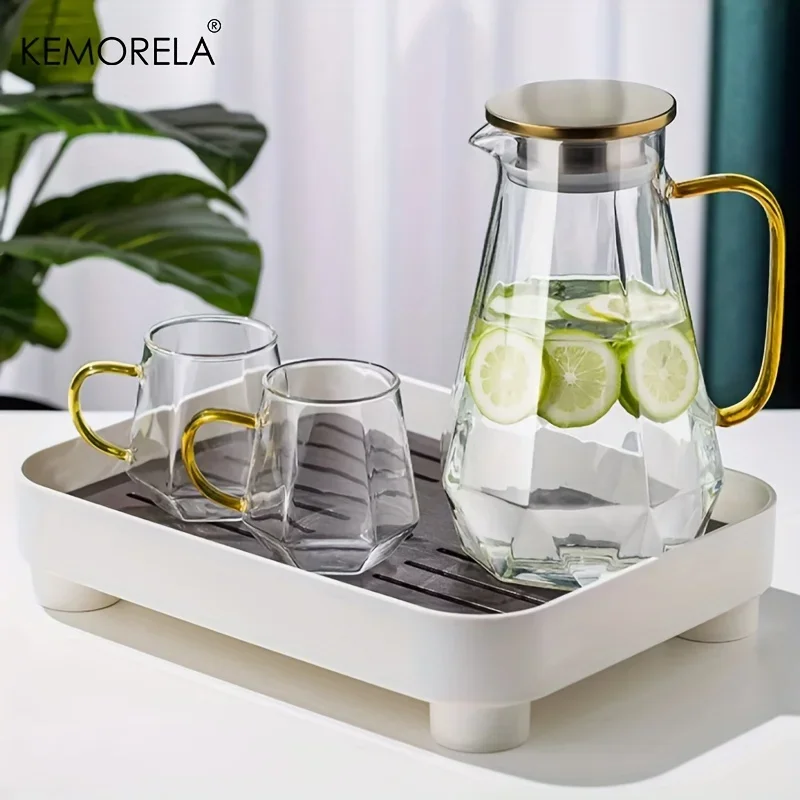 1PCS Diamond Texture Glass Tea - đánh giá và giá Coffee Tea Water Heater