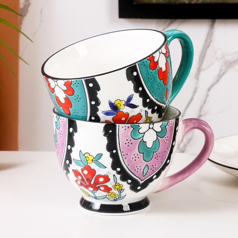Ceramic Coffee Cup Women's Ear - đánh giá và giá Coffee Tea Drawing