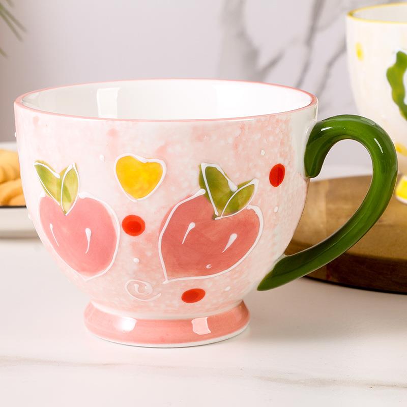 Ceramic Coffee Cup Women's Ear - đánh giá và giá Coffee Tea Drawing