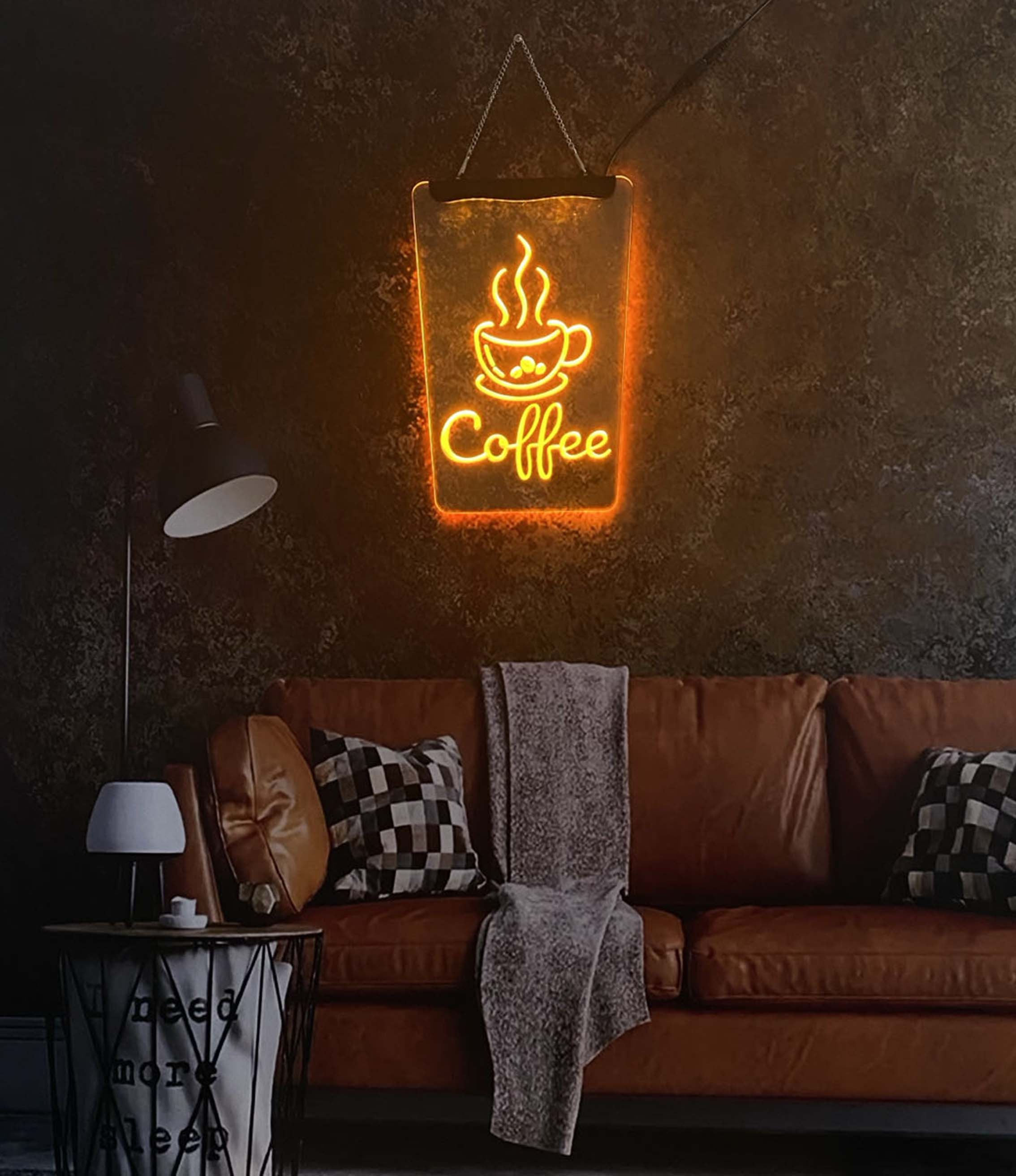 Coffee milk tea shop cappuccin - đánh giá và giá Coffee Tea Neon Sign