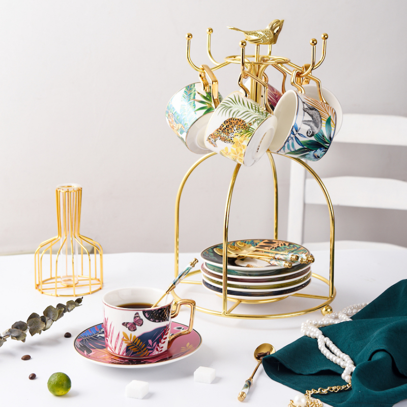 European Gold Bird Coffee Cup  - đánh giá và giá Coffee Tea Display