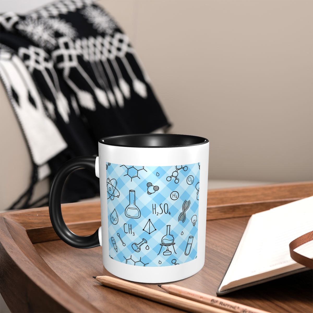 Science Icons Plaid Pattern A  - đánh giá và giá Coffee Tea Icon
