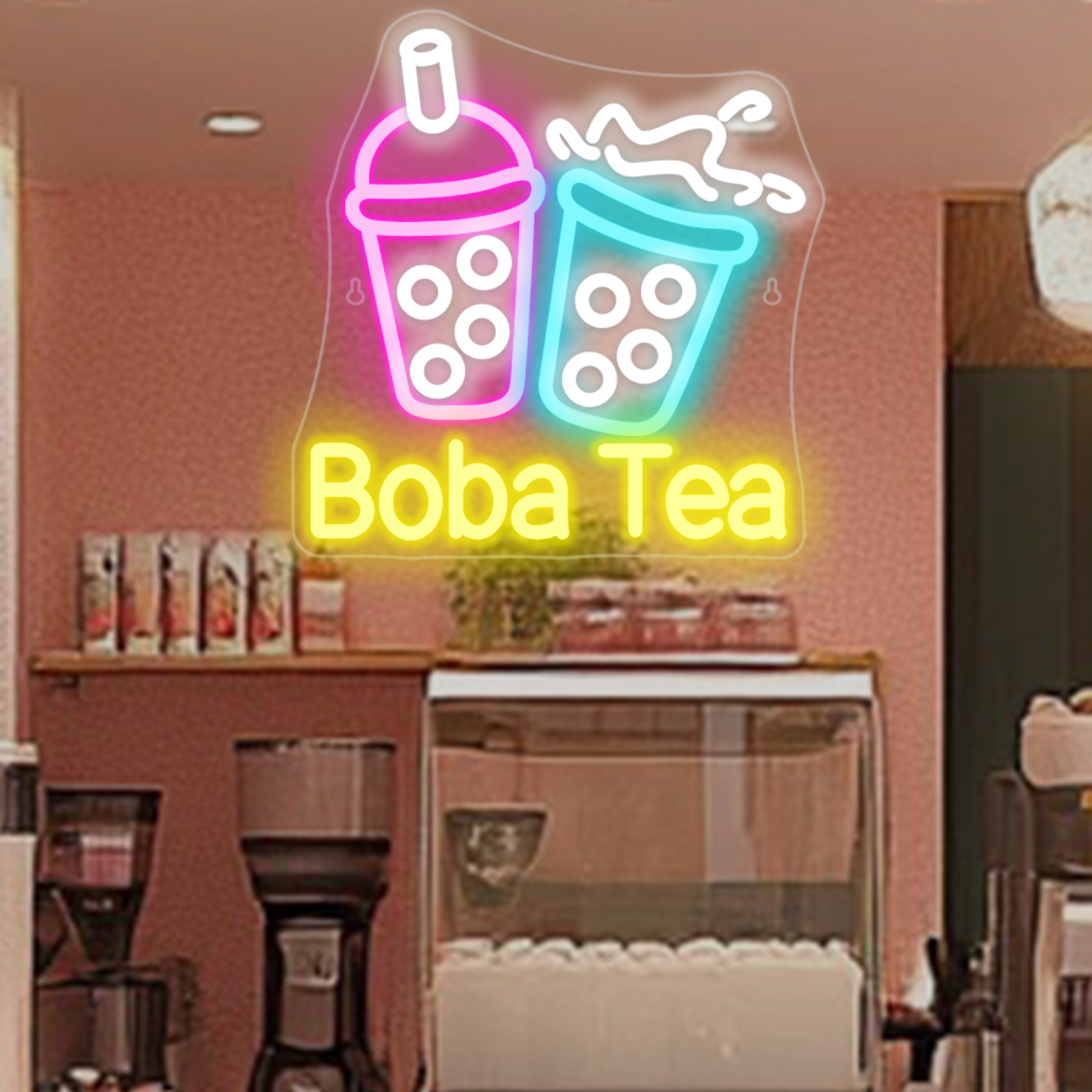 Bubble Tea Neon Light Colorful - đánh giá và giá Coffee Tea Neon Sign